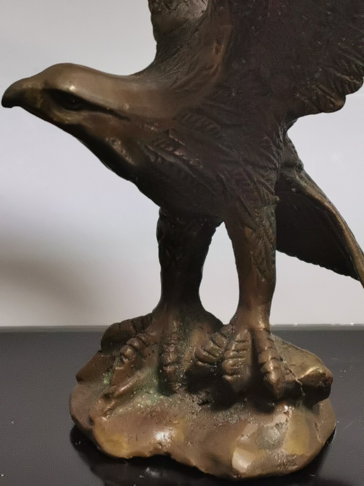 Vintage Solid Brass American Eagle Table Figurine Home Decor - Image 5