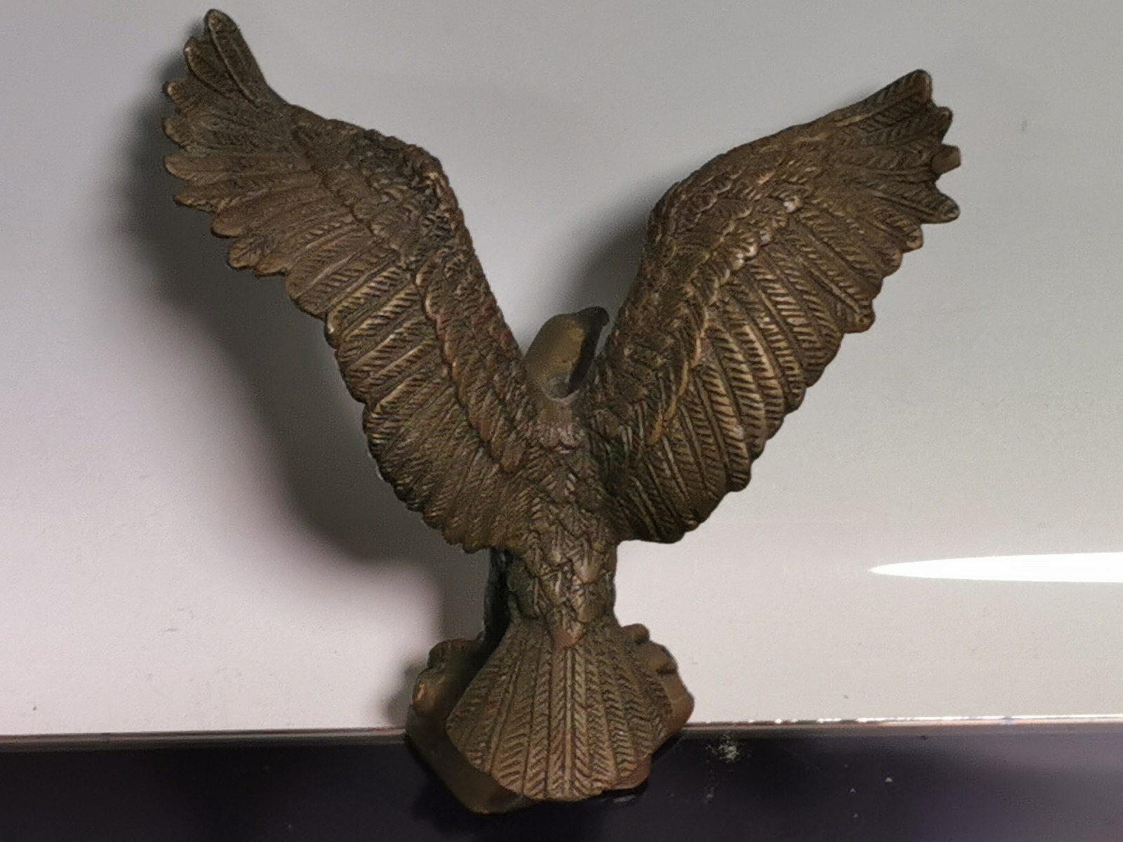 Vintage Solid Brass American Eagle Table Figurine Home Decor - Image 9