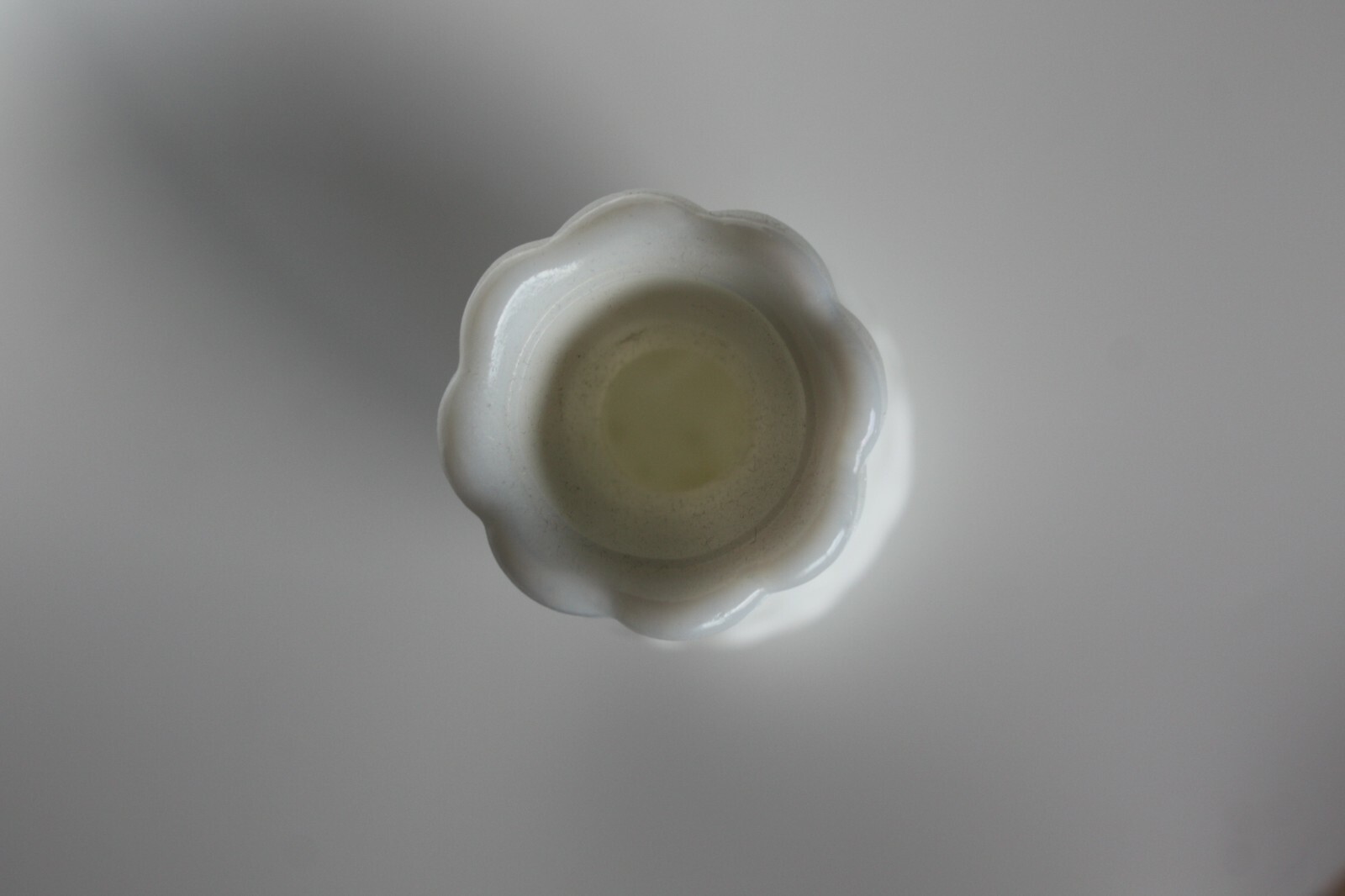 Vintage White Milk Glass Vase Collectible Home Bar Decor 9" - Image 10
